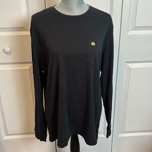 Brooks Brothers Black Men's Long Sleeve Pocket T-Shirt